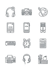 Set business and icons