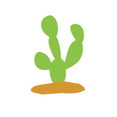 desert cactus vector illustration