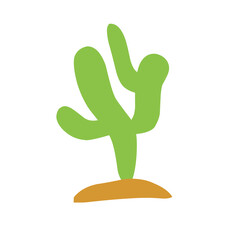 desert cactus vector illustration