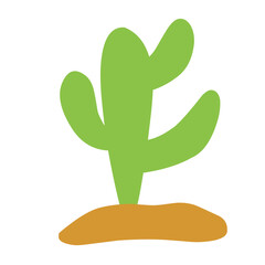 desert cactus vector illustration