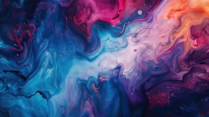 Smoke and fire swirl in smooth curves of light and dark, creating colorful patterns and flowing textures in blue, purple, and black backgrounds. Generative AI