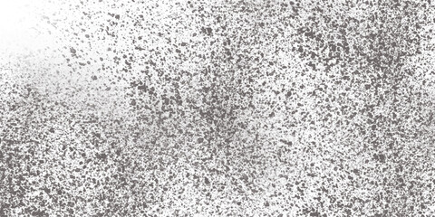 Black and white stain rusty metal texture old terrazzo surface isolated overlay decorative vintage vector background.