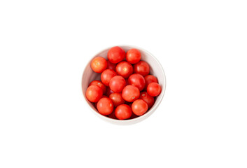 Cherry tomatoes in a ceramic bowl
