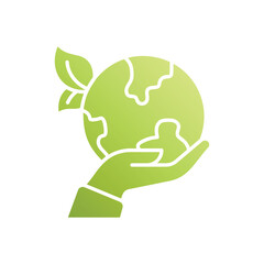 Save Earth vector icon