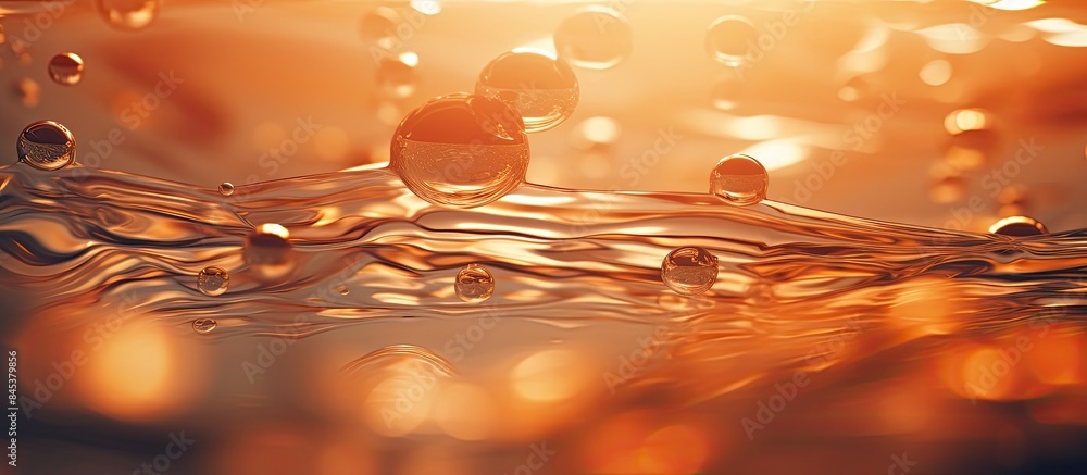Poster Abstract pattern water texture background select focus with shallow depth of field ideal use for background. Creative banner. Copyspace image