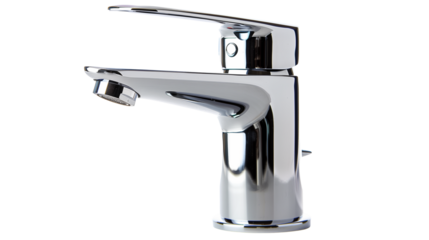 Modern Chrome Faucet with Single Lever