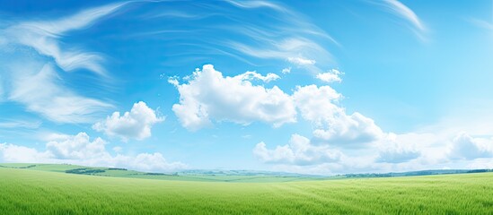 Fototapeta premium The beautiful sky around you. Creative banner. Copyspace image
