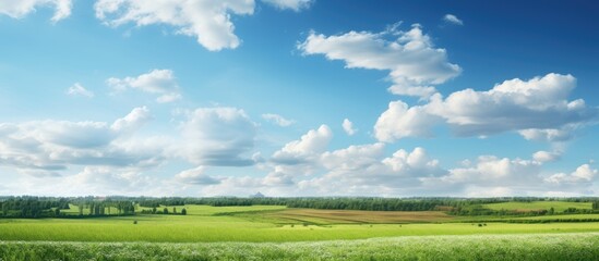 Summer fields. Creative banner. Copyspace image