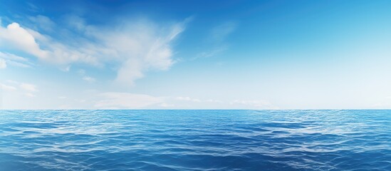 Fototapeta premium sweeping view of the sea. Creative banner. Copyspace image