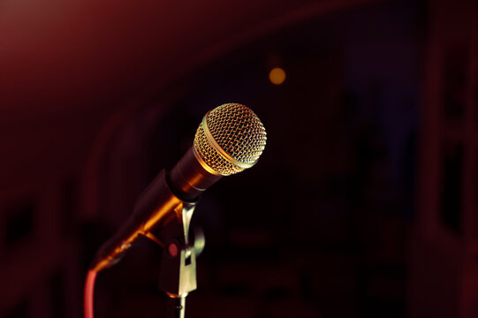 Photographie de microphone pour des &eacute;v&eacute;nement, musique, etc.
