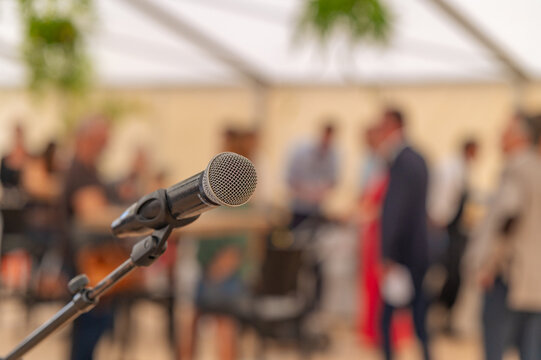Photographie de microphone pour des &eacute;v&eacute;nement, musique, etc.