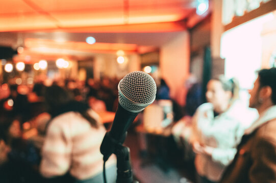 Photographie de microphone pour des &eacute;v&eacute;nement, musique, etc.