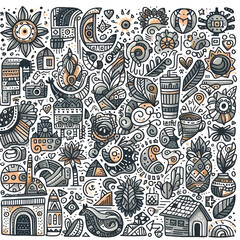 Naklejka premium seamless pattern with elements