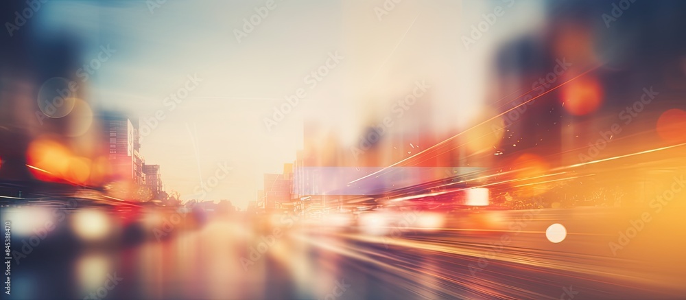 Aufkleber blur and bokeh. creative banner. copyspace image