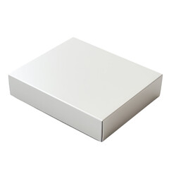Fototapeta premium Blank White Box Mockup isolated on transparent background.