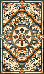 wallpaper, tiles or carpet in a seamless pattern