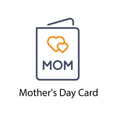Mother's Day Card vector icon