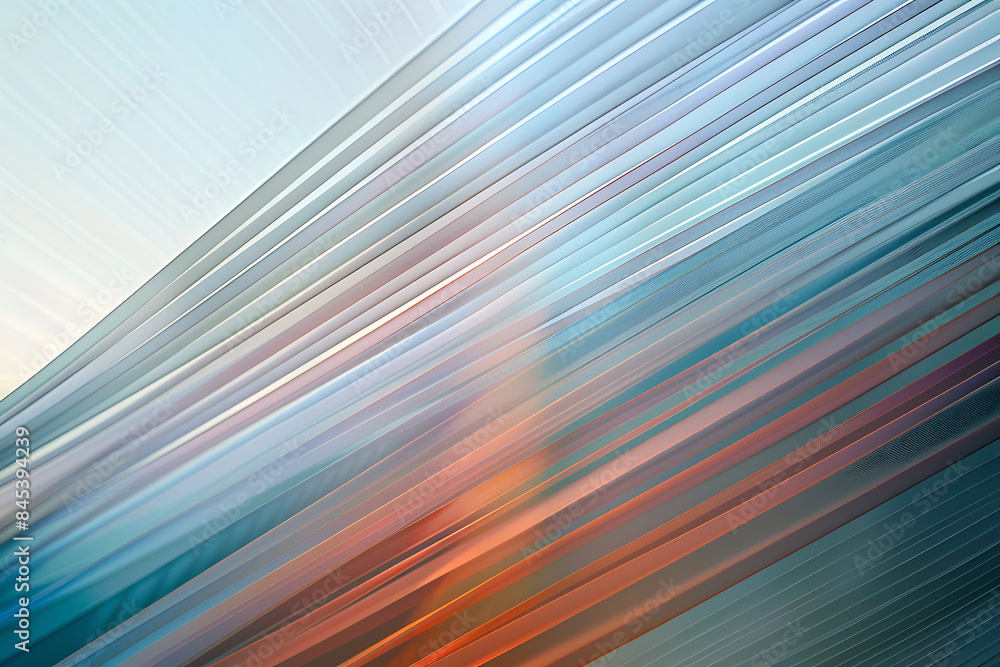 Poster a pair of abstract lines are distributed across half of the screen, creating a modern and dynamic vi
