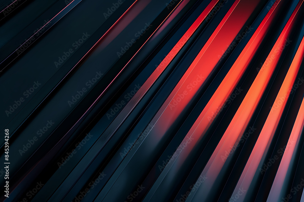 Poster a pair of abstract lines are distributed across half of the screen, creating a modern and dynamic vi