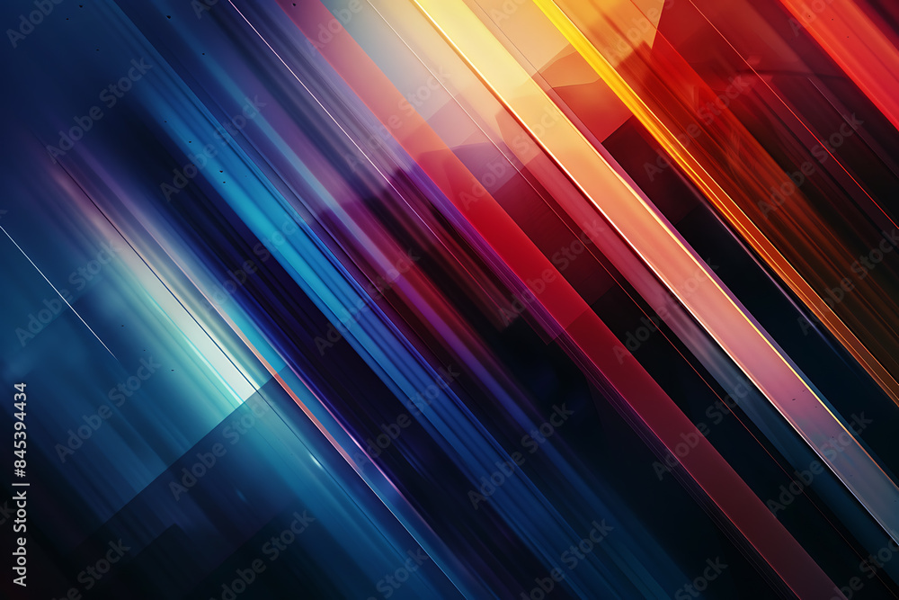 Poster a pair of abstract lines are distributed across half of the screen, creating a modern and dynamic vi