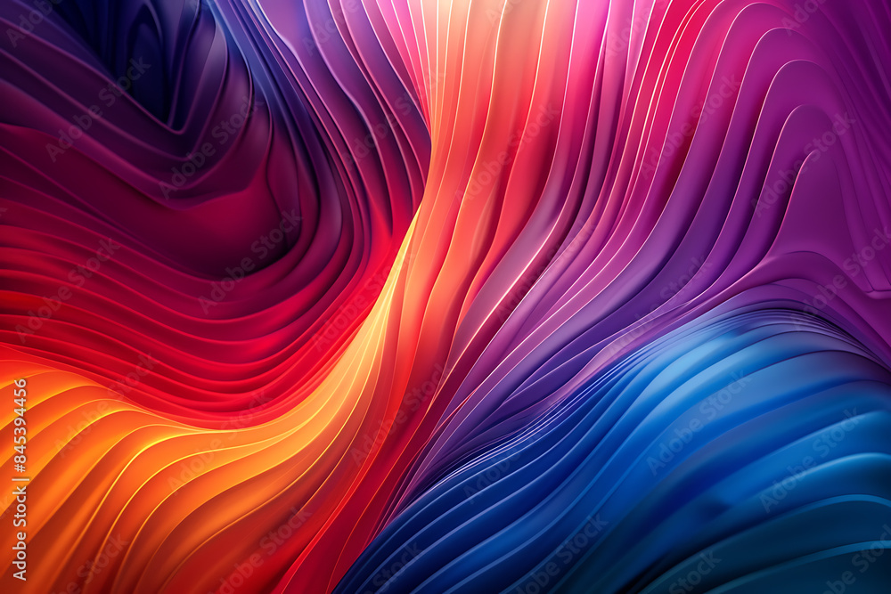 Poster a pair of abstract lines are distributed across half of the screen, creating a modern and dynamic vi
