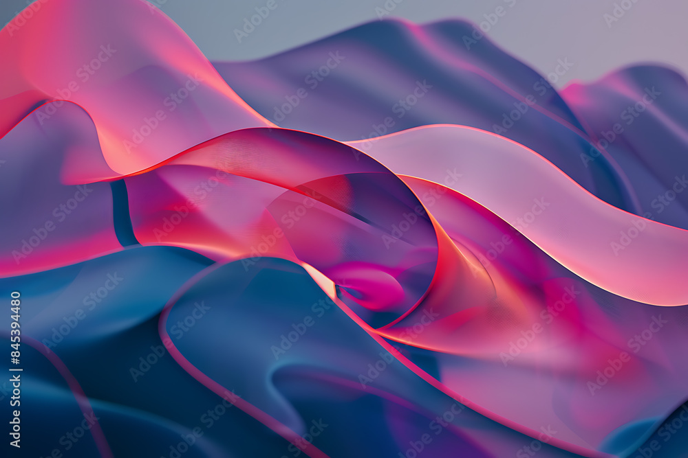 Poster a pair of abstract lines are distributed across half of the screen, creating a modern and dynamic vi