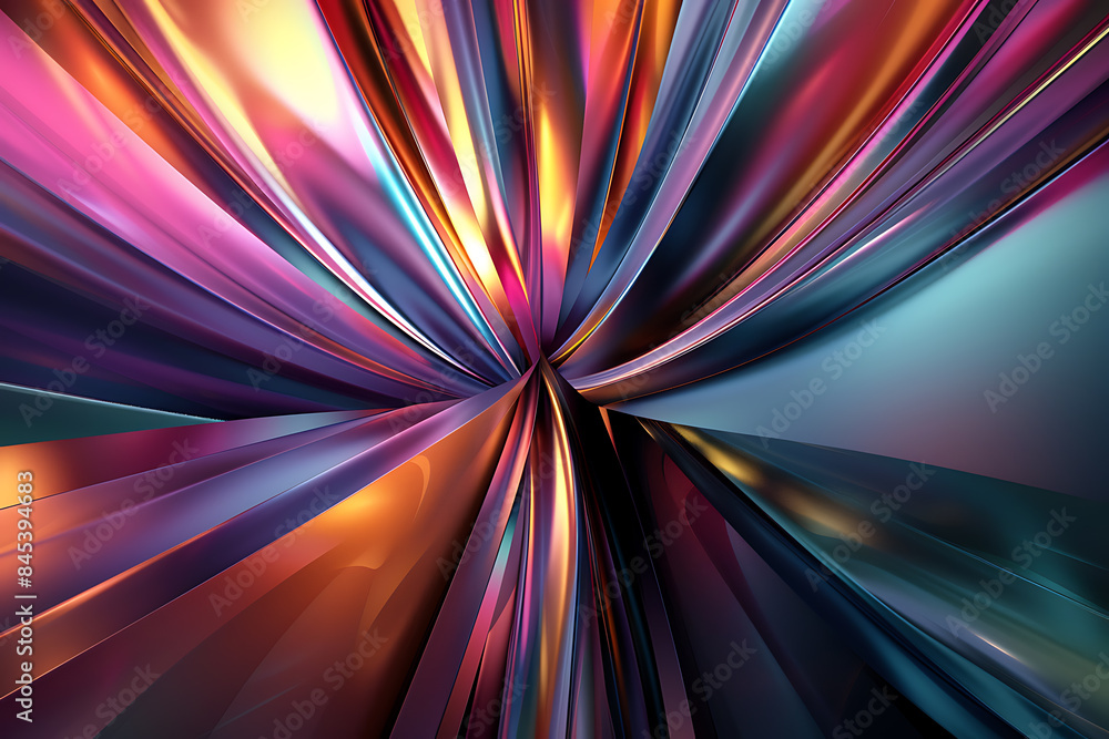 Poster a pair of abstract lines are distributed across half of the screen, creating a modern and dynamic vi