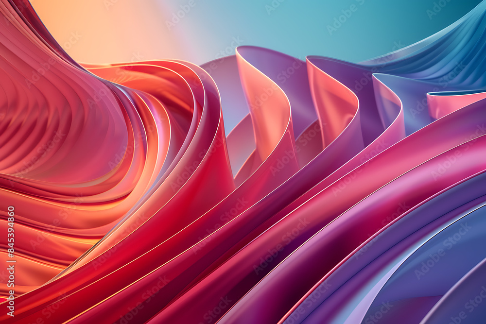 Poster a pair of abstract lines are distributed across half of the screen, creating a modern and dynamic vi