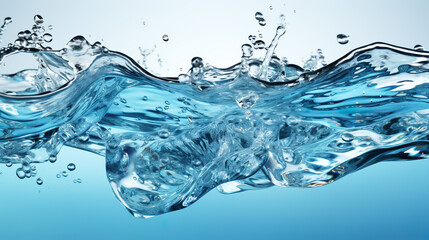 Abstract, white, and isolated water splash on a background
