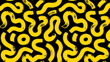 Dive into the dynamic world of art with seamless black and yellow texture. Perfect for digital designs, backgrounds, wallpaper, and artistic endeavors.