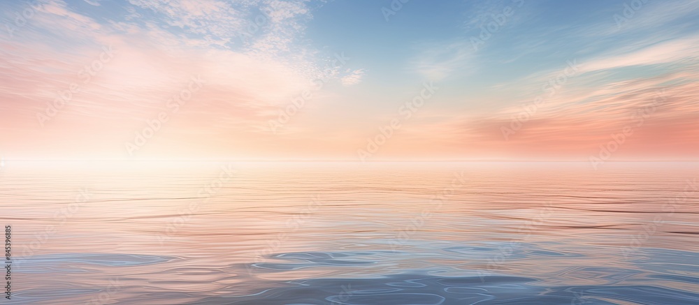 Poster sand with water reflection. Creative banner. Copyspace image