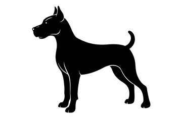 Dog silhouette vector illustration