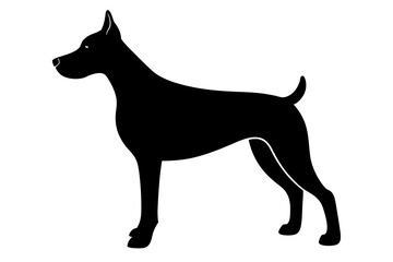 Dog silhouette vector illustration