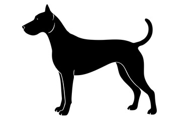 Dog silhouette vector illustration