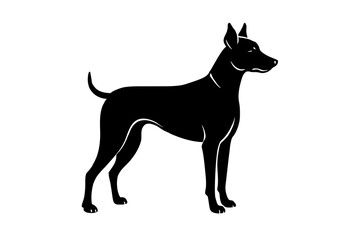 Dog silhouette vector illustration