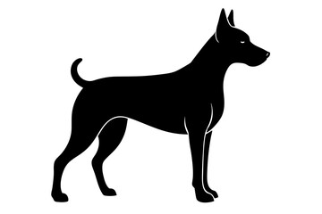 Dog silhouette vector illustration