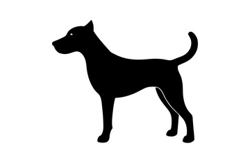 Dog silhouette vector illustration