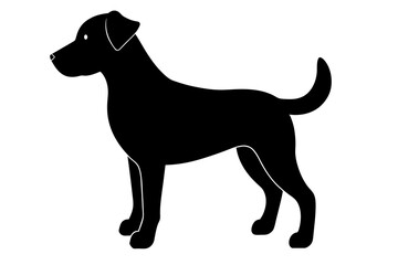 Dog silhouette vector illustration
