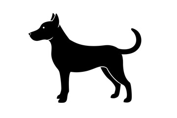 Dog silhouette vector illustration