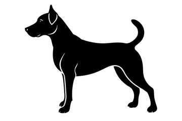 Dog silhouette vector illustration