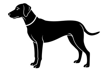 Dog silhouette vector illustration