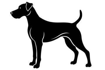 Dog silhouette vector illustration