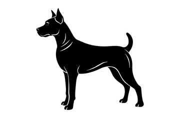 Dog silhouette vector illustration