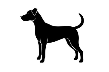 Dog silhouette vector illustration