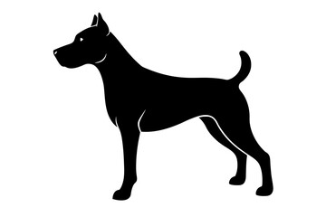 Dog silhouette vector illustration