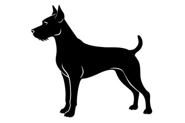 Dog silhouette vector illustration