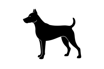 Dog silhouette vector illustration