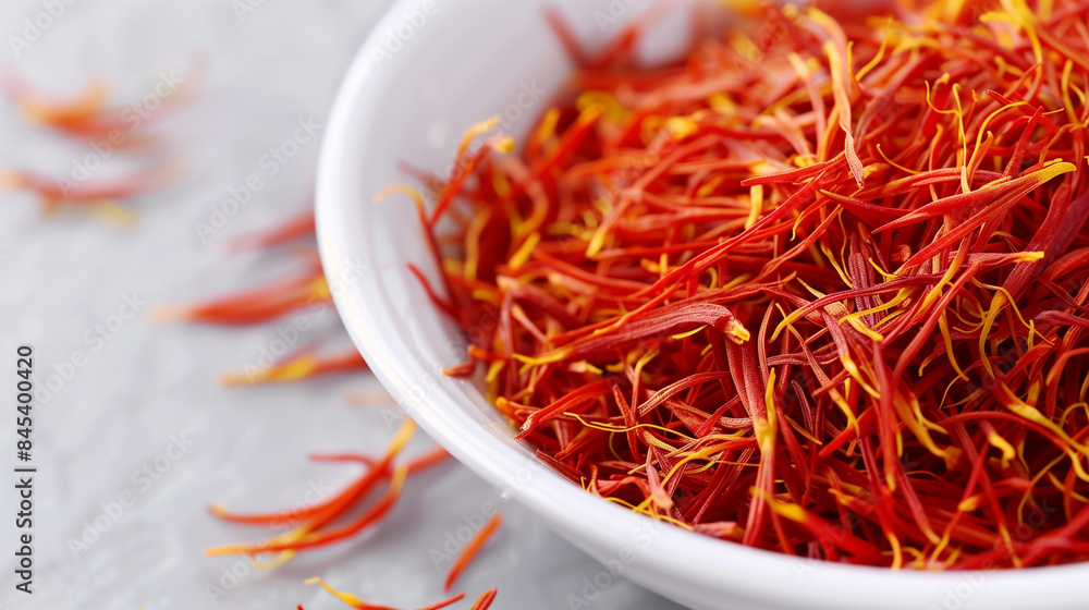 Wall mural A bowl of red and yellow spices