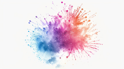 watercolor paint splashes