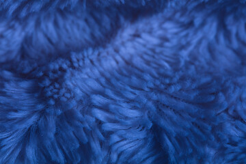 blue velour plush cloth textured background